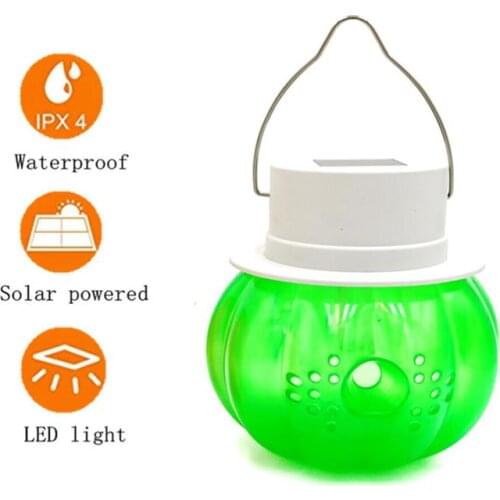LED Solar Wasp Repellent Hornet Trap Hanging Yellow Bee Catcher Beehive Trap For Household Garden Fly Bees Hornet Catcher