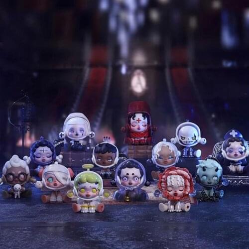 Lovely SkullPanda Ancient Castle Series Action Figure Toys Figure Doll Room Car Cake Decoration Collectible Gifts for Kids Girls