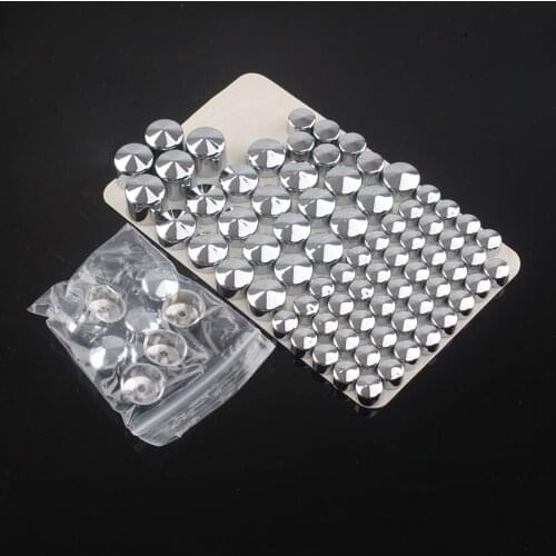 Motorcycle ABS Chrome Bolt Topper Cap Cover Head Bolt Screw Cover For Harley Twin Cam Road King FLH 1999-2006