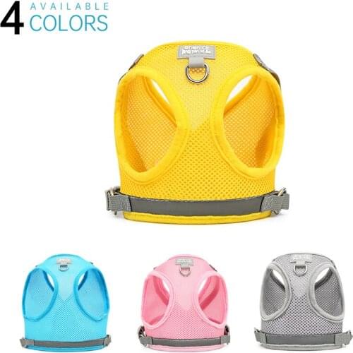 Cat Chest Sling And Leash Small Dog Kitten Collar Puppy Adjustable Vest Pet Reflective Sling Collar Perro