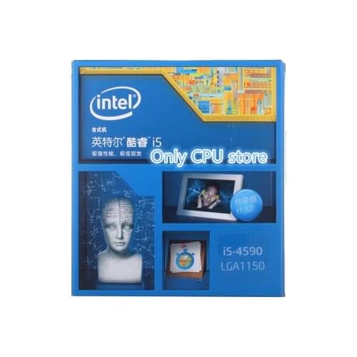 Intel Core Processor I5 4590 i5-4590 LGA1150 22 nanometers properly Desktop Processor free shipping