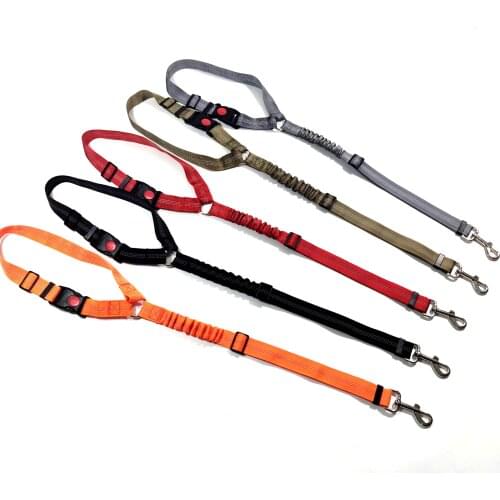 Pet dog seat belt Reflective Nylon Retractable Elastic Dog Seat Belt Pitbull Puppy Vehicle Car Safety belt dog accessories