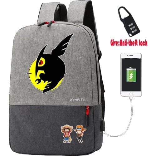 Japan anime AKamega KILL backpack Anti-theft USB Charging men women Laptop Rucksack Travel Bagpack student book bag School Bags