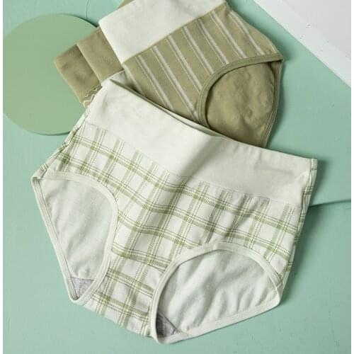 High Waist Pure Cotton Panties Women Body Slim Cute Print Girls Briefs Ladies Underwear Breathable Female Lingerie XXL