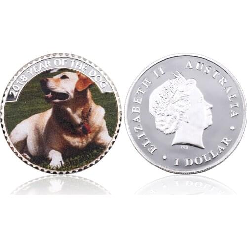 Home Decor Metal Crafts 999.9 Silver Plated Souvenir Coin 2018 New Year Gifts Creative Art Ornament Worth Collections