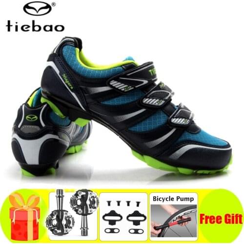 Tiebao Cycling Shoes SPD Pedals Cleats Men Sneakers Women Breathable Self-locking Zapatillas Ciclismo Mtb Mountain Bike Shoes