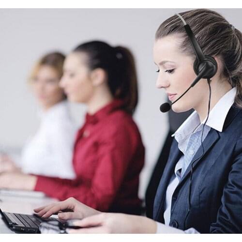 2.5mm Telephone Headsets For Landline Cordless Phones Noise Cancelling