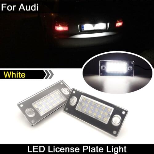 For Audi A4/S4 avant 1999-2001 RS4 B5 A3 2001-2003 Car Rear white LED license plate light number plate lamp