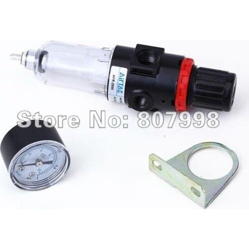 2pcs/lot,Air Filter Regulator Compressor+1/4" Pressure Gauge Kit, AFR-2000