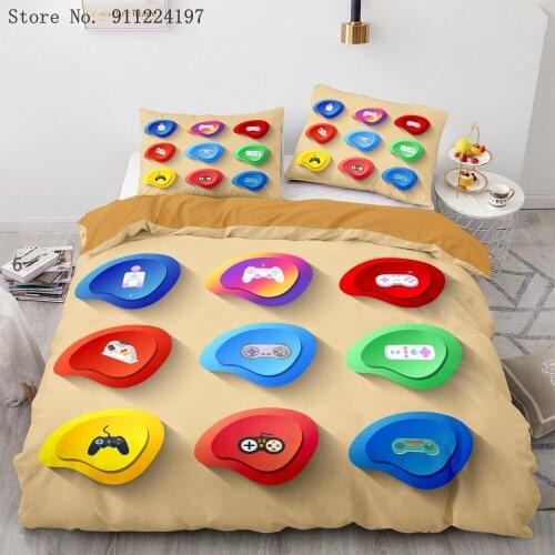 3D Gamepad Print Duvet Cover Set Cartoon Bedding Sets Kids Boys Girls Bed Set US/AU-EU Quilt Comforter Covers Home Textiles