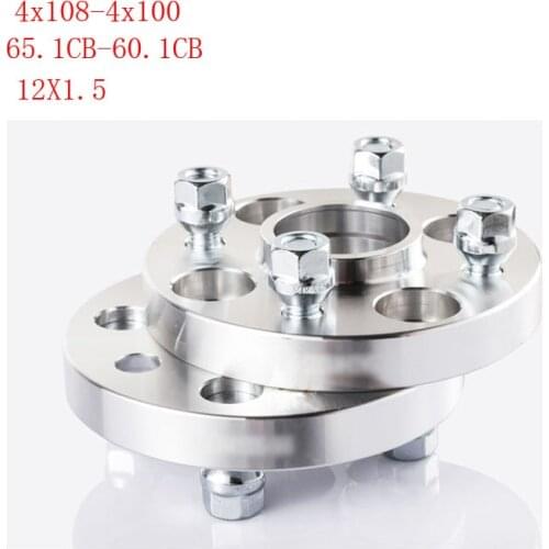 4Pcs 4x108 65.1CB to 4x100 60.1CB Conversion Hub Centric Wheel Flange Spacers Adapters