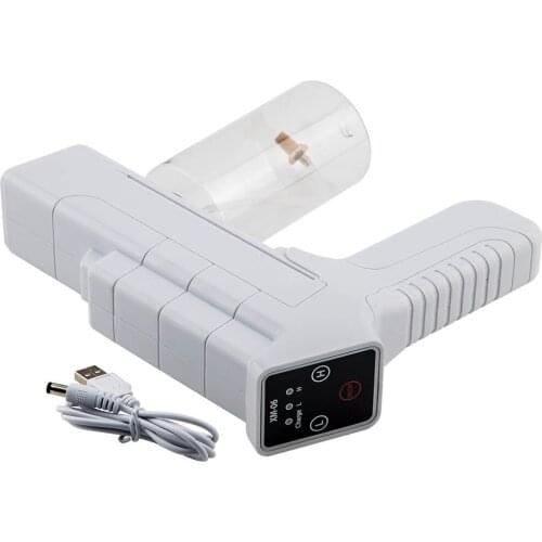 Wireless Nano Blue Light Steam Spray Disinfection Sprayer Gun USB Charging Air Flow Control 0.03 GPM 200 bar