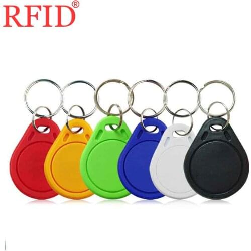 S50 1K 13.56MHz IC Safe ABS Plastic Proximity Key Fob Token Tag Access Control Read Only Keyfob Random Delivery Fast Shipping 1