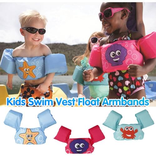 Baby Float Cartoon Arm Sleeve Life Jacket Swimsuit Foam Safety Swimming Training Floating Pool Float Swimming Ring