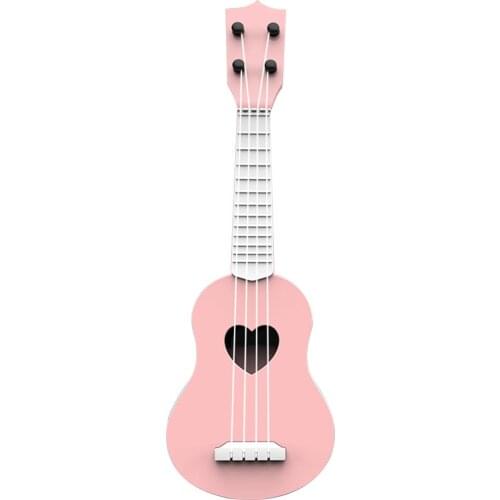 Kids Gift ABS Plastic Simulation Home Decor Ukulele Toy Early Education Musical Instrument Toddler Baby Mini Portable Non Toxic