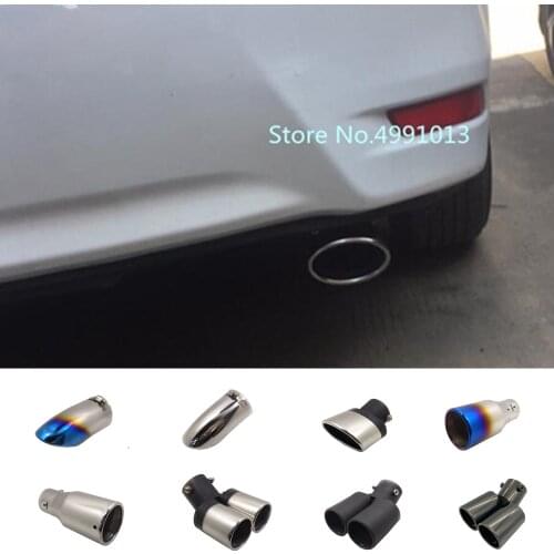 For Toyota Corolla Altis 2017 2018 2019 Car Muffler Exterior Rear Back End Pipe Dedicate Exhaust Tip Tail Outlet Ornament 1pcs