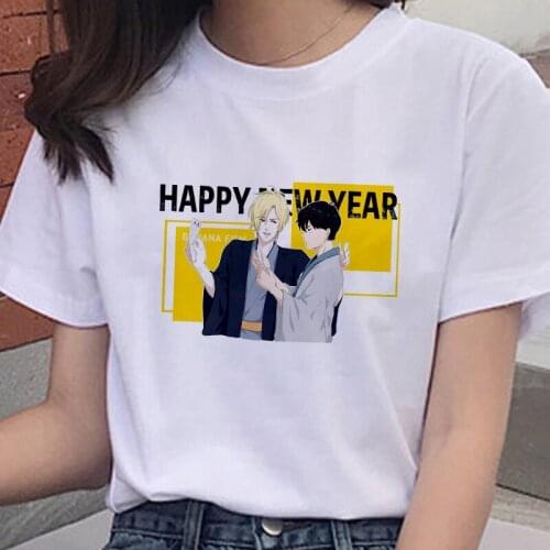 Funny Japan Anime Banana Fish T Shirt Women Manga Unisex Streetwear T-shirt Casual Short Sleeve Tshirt Hip Hop Top Tees Female