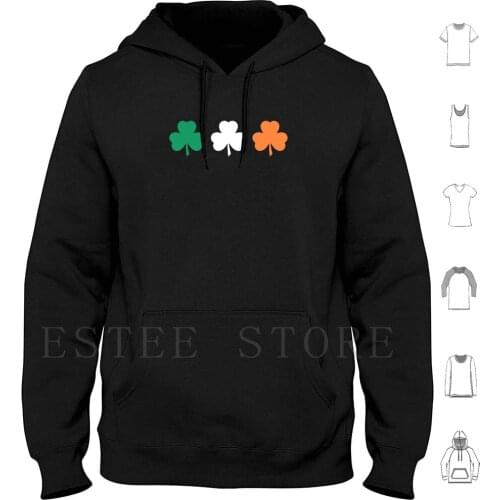 Day Shamrock Ireland Flag Hoodies Long Sleeve Day Day Paddy Day Shamrock Irish Flag Ginger Funny Humor Beer Drunk