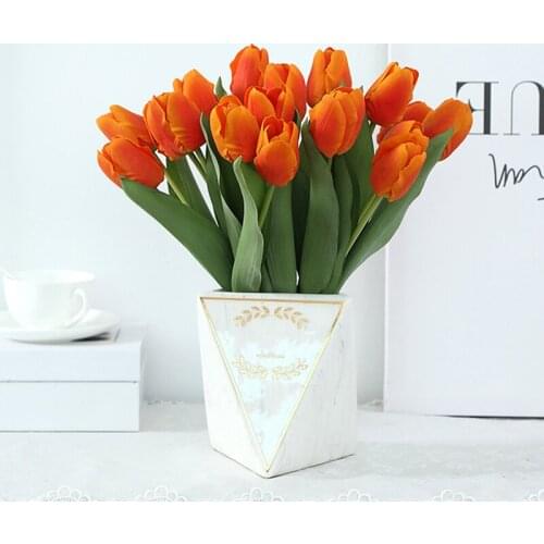 Tulip Artificial Flower Artificial Tulip Bouquet Decor Marriage Fake Flower For Home Gift Garden Wedding Decorative Flowers