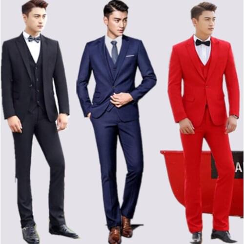 Chorus wedding suits for men blazer boys prom mariage suits fashion slim masculino latest coat pant designs singer stage clothes