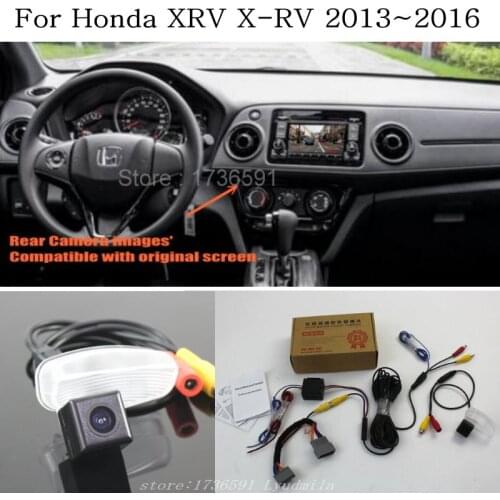 Lyudmila For Honda XRV X-RV 2013~2017 / RCA & Original Screen Compatible / Car Rear View Camera Sets / HD Back Up Reverse Camera