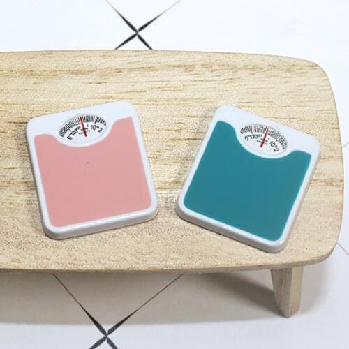 1/12 Dollhouse Miniature Accessories Mini Weigh Scale Simulation Weight Balance Model Toys for Doll House Decoration
