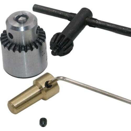 High-Carbon Steel Miniature Motor Drill Chuck Clamping Range 0.3mm-4mm With Drill Chuck Power Tool Accessories