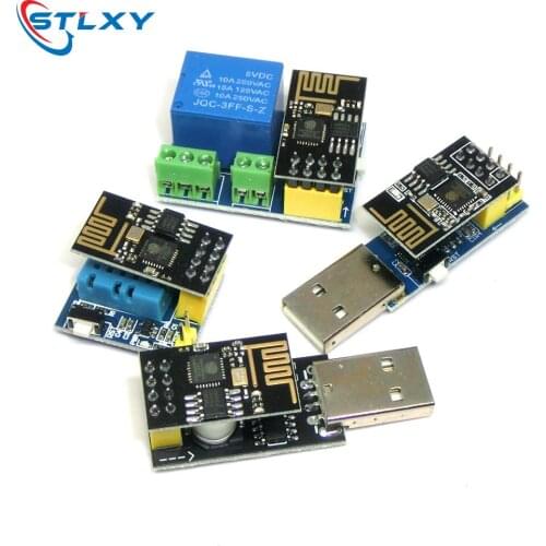 ESP8266 5V WiFi relay module DHT11 RGB LED Controller Things smart home remote control switch phone APP USB to ESP8266 Adapter
