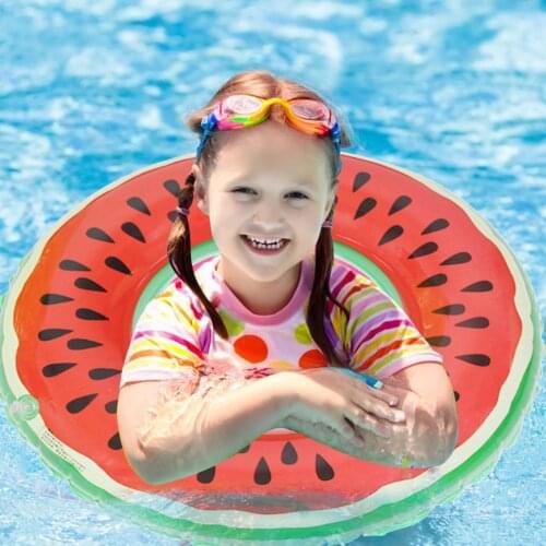 Fruit Inflatable Pool Floats Outdoor Watermelon Swimming Ring Inflatable Pool Float Circle for Adult Kid Swimming Rings Tubes