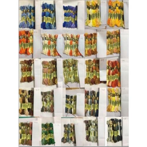 Mm cxc 8 Colors Cross stitch thread Embroidery Thread Floss Sewing Skeins Craft DIY Bracelet braided