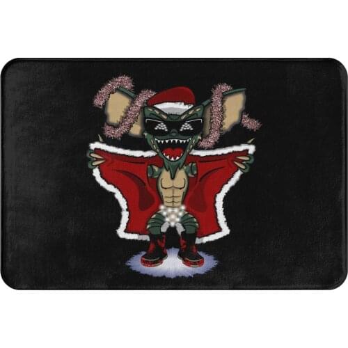 Gremlins Mogwai Gizmo Film Bath Mat Flashing Through The Snow Doormat Kitchen Carpet Balcony Rug Home Decoration