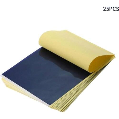 25pcs Portable Copy Accessories Body Art Tattoo Transfer Paper Skin Easy Use A4 Size DIY Stencil Large Hand Tools Lightweight