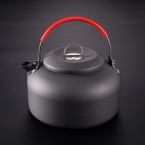 0.8L / 1.4L Portable Camping Boil Water Kettle Aluminum Alloy Outdoor Teapot Water Kettle Pot Coffee Pot Picnic Tableware
