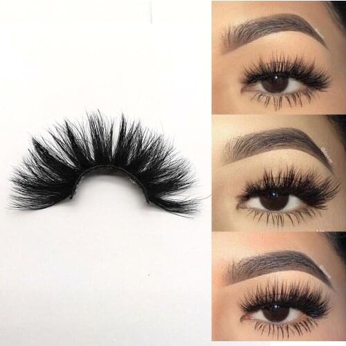 Visofree Eyelashes Mink Eyelashes Criss-cross Strands Cruelty Free 3D 25mm Lashes Mink Lashes Soft Dramatic Eyelashes Makeup