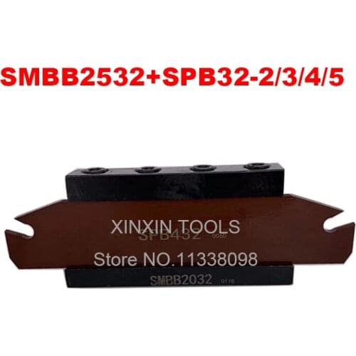 1PCS SPB32-2/3/4/5 NC cutter bar and 1PCS SMBB2532 CNC turret set Lathe cutting Tool Stand Holder For SP Lathe Machine
