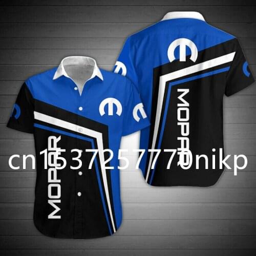 2021 Spring&summer New Mopar Mens Shirt 3D Anime Oversized T-shirt Harajuku Casual Mens Clothing High-quality Button Cardigan