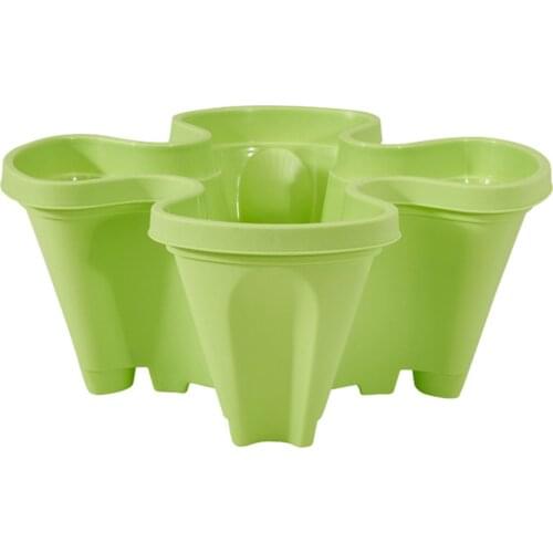 Stack-Up Type Stereoscopic Flower Pot Plastic Stackable Vertical Flower Plant Pot For Garden Home E7