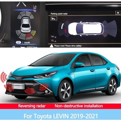 Built-in Installation Front Rear Radar Sound Alarms For Car Reversing Images Suitable For Toyota LEVIN 2019-2021