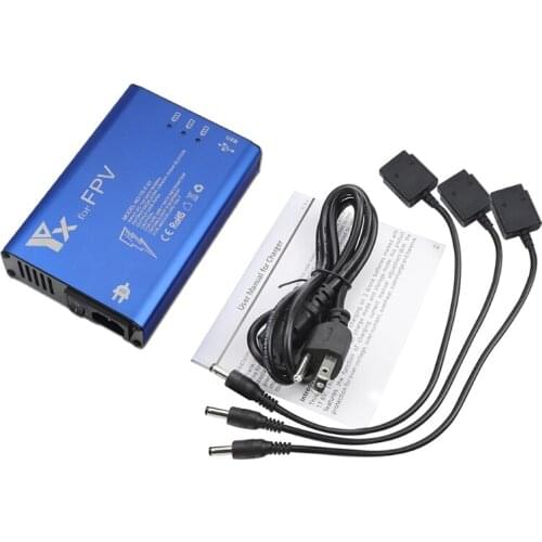Mini Portable Battery Charger Multi-charger Dual USB Port Intelligent Charging Adapter Device For-D-JI FPV Combo Drone H054