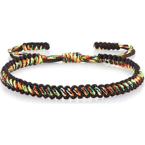 16 Styles Trendy Handmade Bracelet for Women Simple Multicolor Tibetan Buddhist Woven Knots Rope Bracelets&Bangles Charm Jewelry