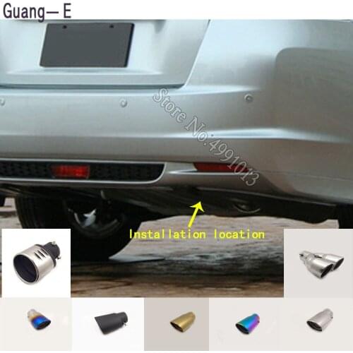 For Honda Insight 2010-2017 Car Stickers Cover Muffler Exterior Back End Pipe Dedicate Exhaust Tip Tail Outlet Ornament 1pcs