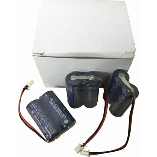10pcs CR17450 CR17450-2 2CR17450 3V 2600mah lithium battery PLC industrial control Li-ion battery with plug BAT-0033-002