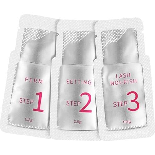 10 pieces/lot #1 or #2 or #3 Sachet lash lift Eyelash perm kit Eyelash Nutrition lotion stereotype hygiene Convenience Use