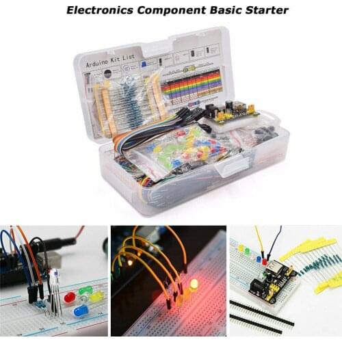 830 Breadboard Cable Resistor Electronics Component Starter Kit Fits For Arduino