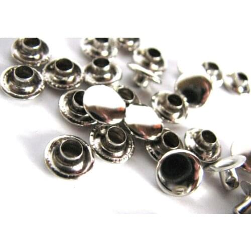 9mm Rivets Single Cap Stud Spot Silver