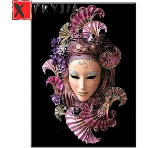 Diy diamond embroidery Woman face mask diamond painting full square/round diamond mosaic picture of rhinestone home decoration