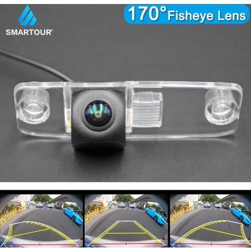 Smartour For Kia Rio X-Line 2017 2018 Car Rear View Backup Camera Mount Bracket License Track Fisheye Lens Reversing Camera