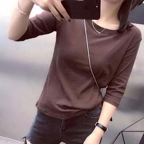 Basic Tee Womens Fashion Solid Color Korean Style Women T Shirt Female 2021 Summer Casual Short Sleeve Woman Tshirts Top Mujer