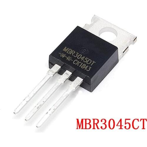 10pcs MBR3045CT TO-220 MBR3045 TO220 MBR3045C 30A45V Schottky and fast recovery diode