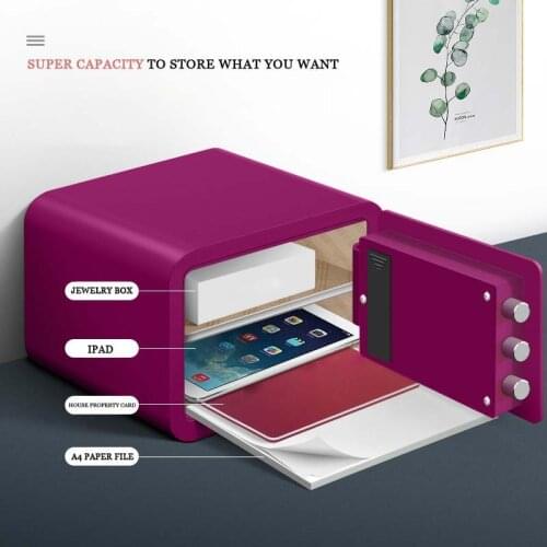 Household safe fingerprint small mini office safe electronic password invisible safe deposit box all steel